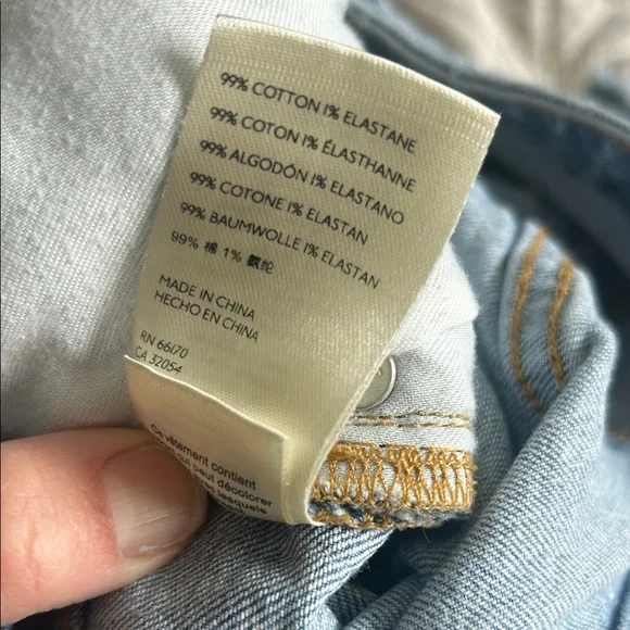 Anthropologie Pilcro women’s Jean shorts 8 inch inseam cotton - Picture 4 of 8